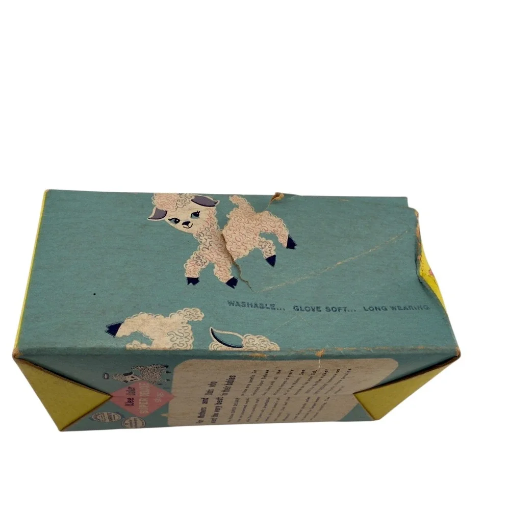 Vintage‎ 1960 Wee Walker Baby Shoes White Leather High Tops Box Pamphlet Sz 1